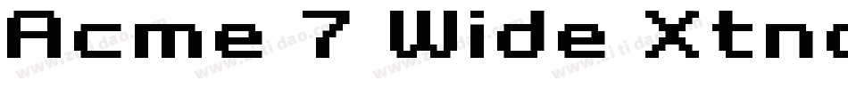 Acme 7 Wide Xtnd字体转换